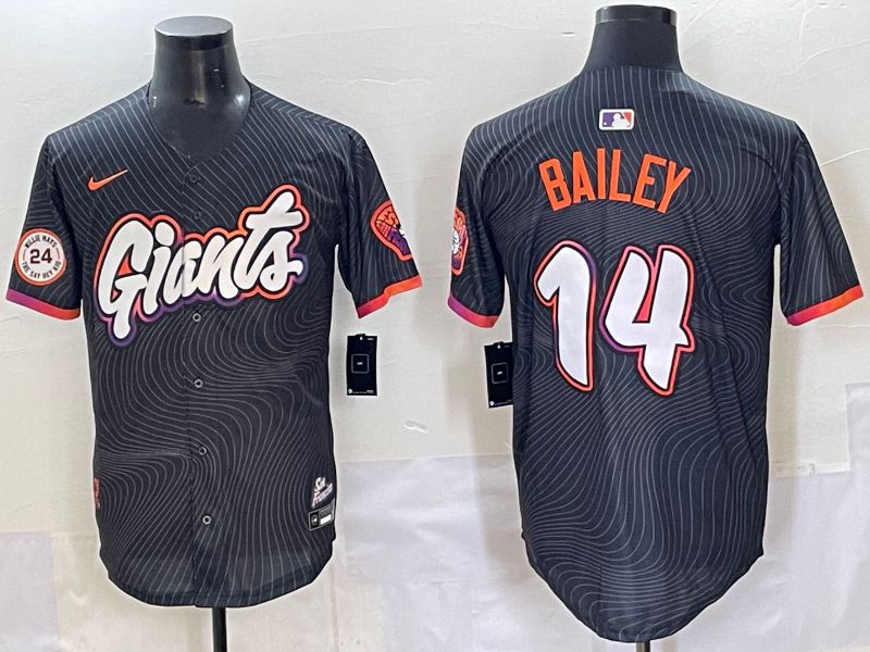 Men 2025 San Francisco Giants 14 Bailey Black Joint Name Nike MLB Jersey style 9